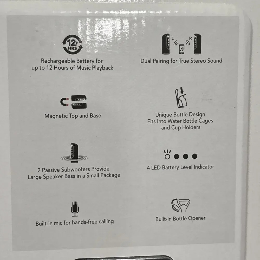 Scosche Boombottle MM Waterproof Wireless Speaker Bluetooth NEW - Picture 4 of 9